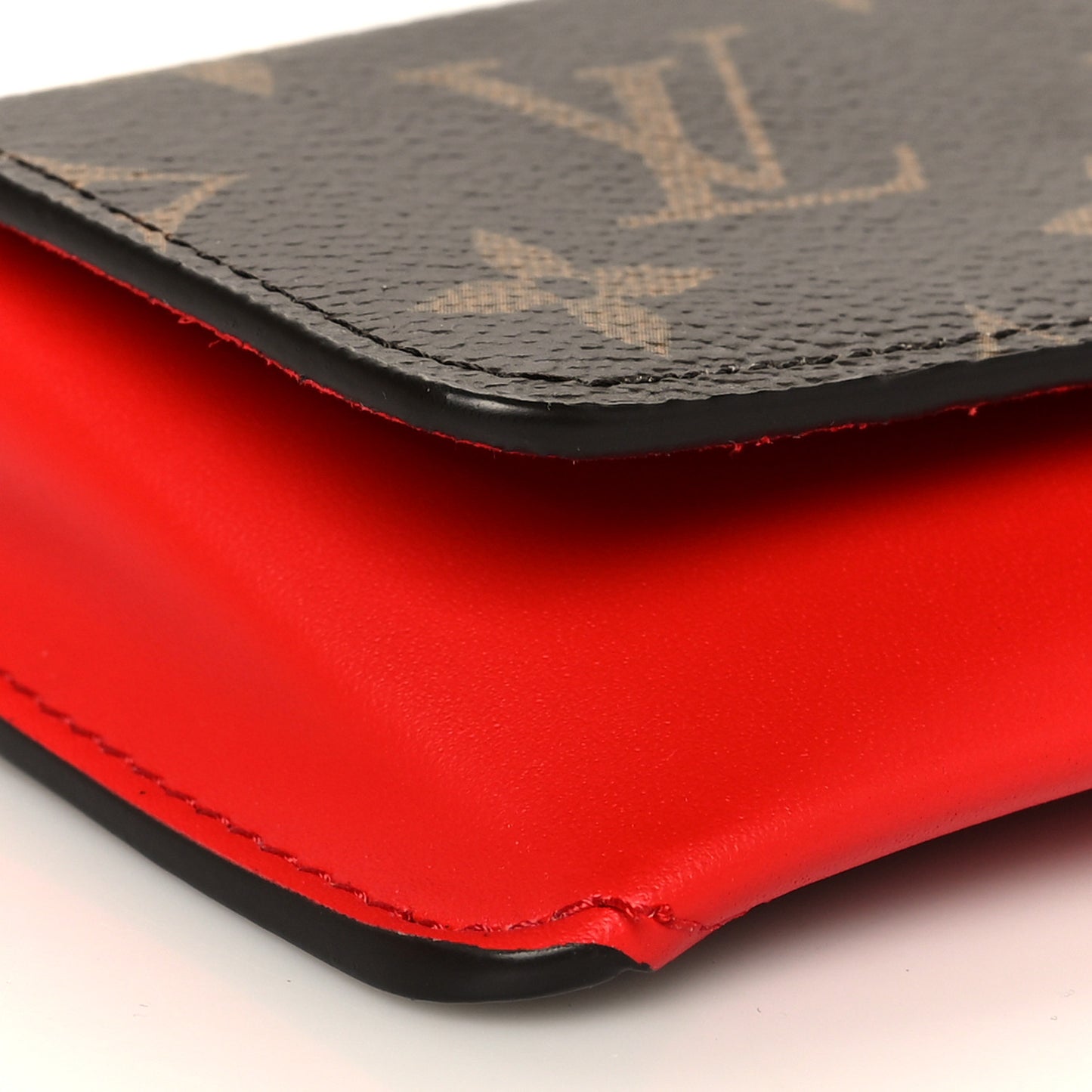 Monogram Woody Glasses Case Rouge