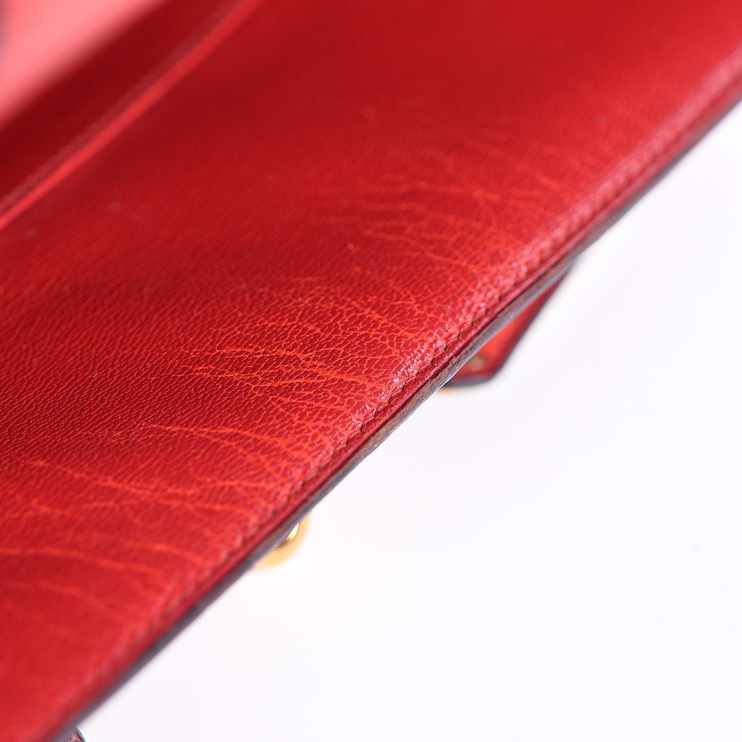 Hermes Ostrich Kelly Sellier 28 Rouge Vif 35 of 36
