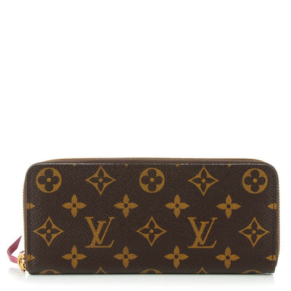 Louis Vuitton Monogram Clemence Wallet Fuchsia 1 of 7
