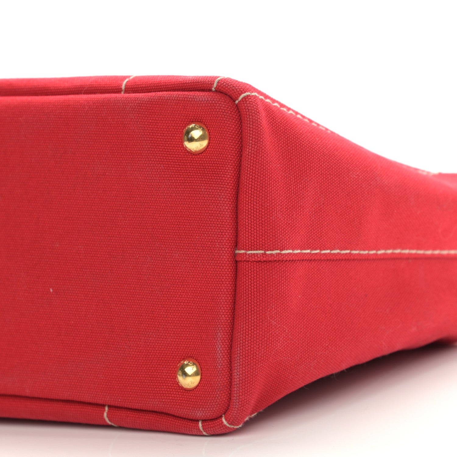 Prada Canapa Small Logo Tote Rosso 11 of 14