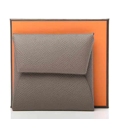 Hermes Epsom Bastia Verso Coin Purse Gris Etain Vert Criquet 7 of 7