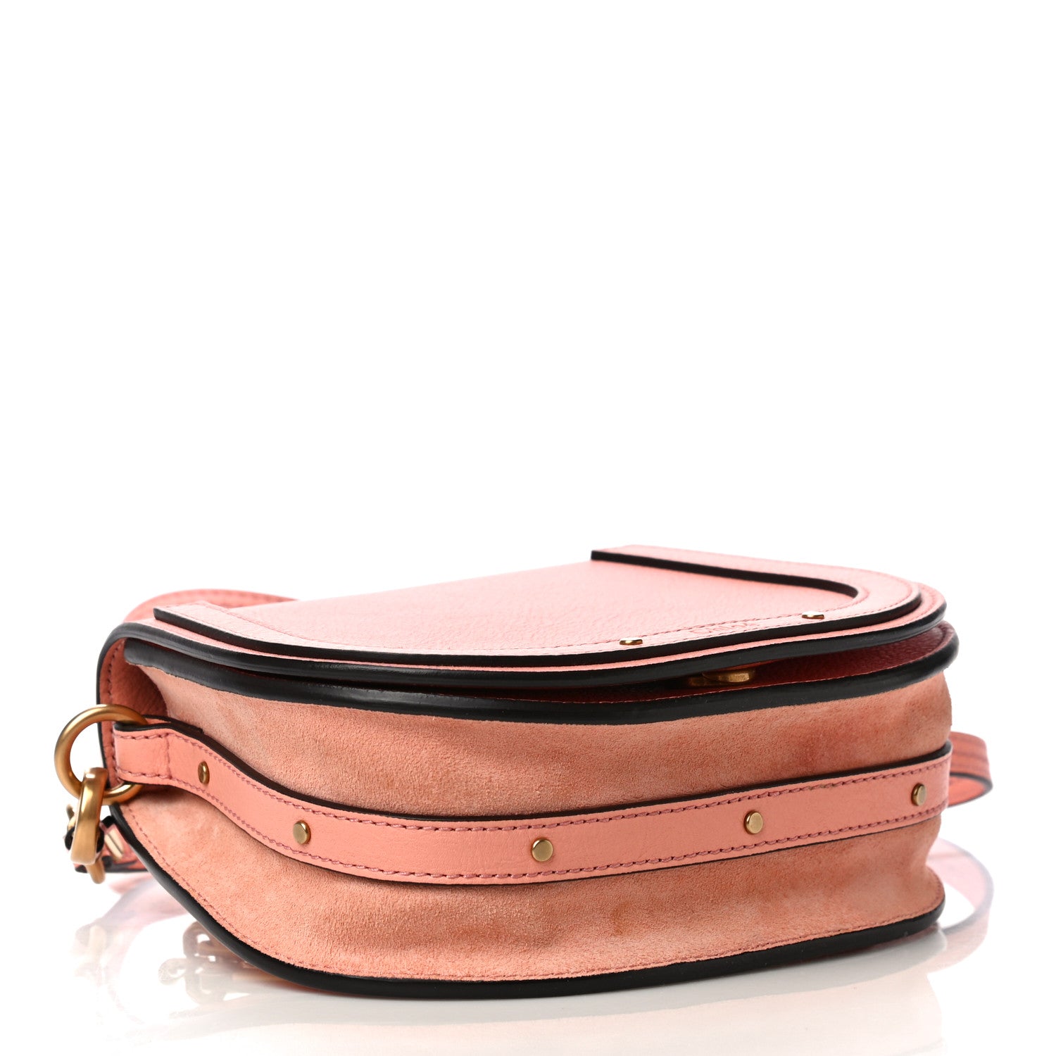 Chloe Calfskin Suede Small Nile Bracelet Bag Ideal Blush 3 of 13