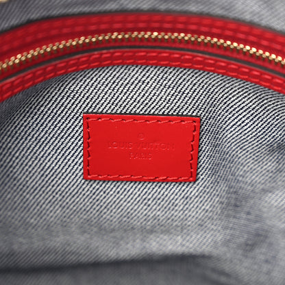 Louis Vuitton Denim Damier Monogram Patchwork Speedy Bandouliere 30 Blue Rouge 6 of 12