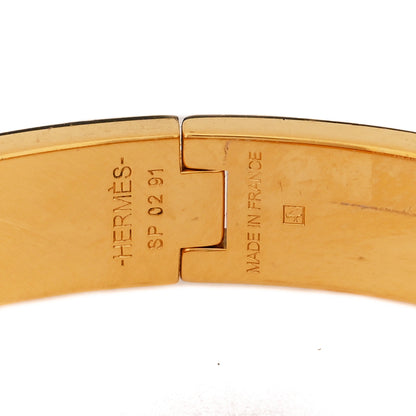 Hermes Enamel Narrow Clic Clac H Bracelet PM Orange 3 of 4