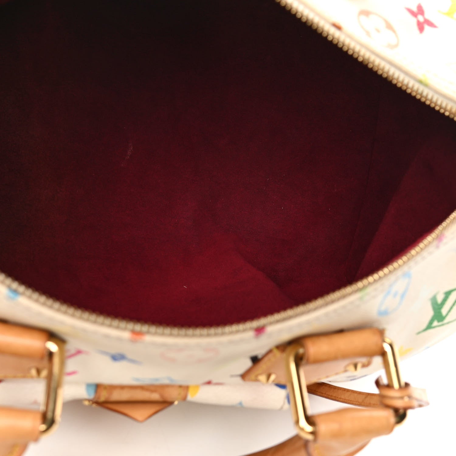 Louis Vuitton Monogram Multicolor Speedy 30 White 4 of 6