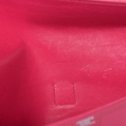 Hermes Chèvre Mysore Jige Elan 29 Clutch Rose Shocking 8 of 8