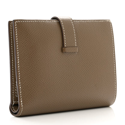 Hermes Epsom Bearn Compact Wallet Etoupe 3 of 10