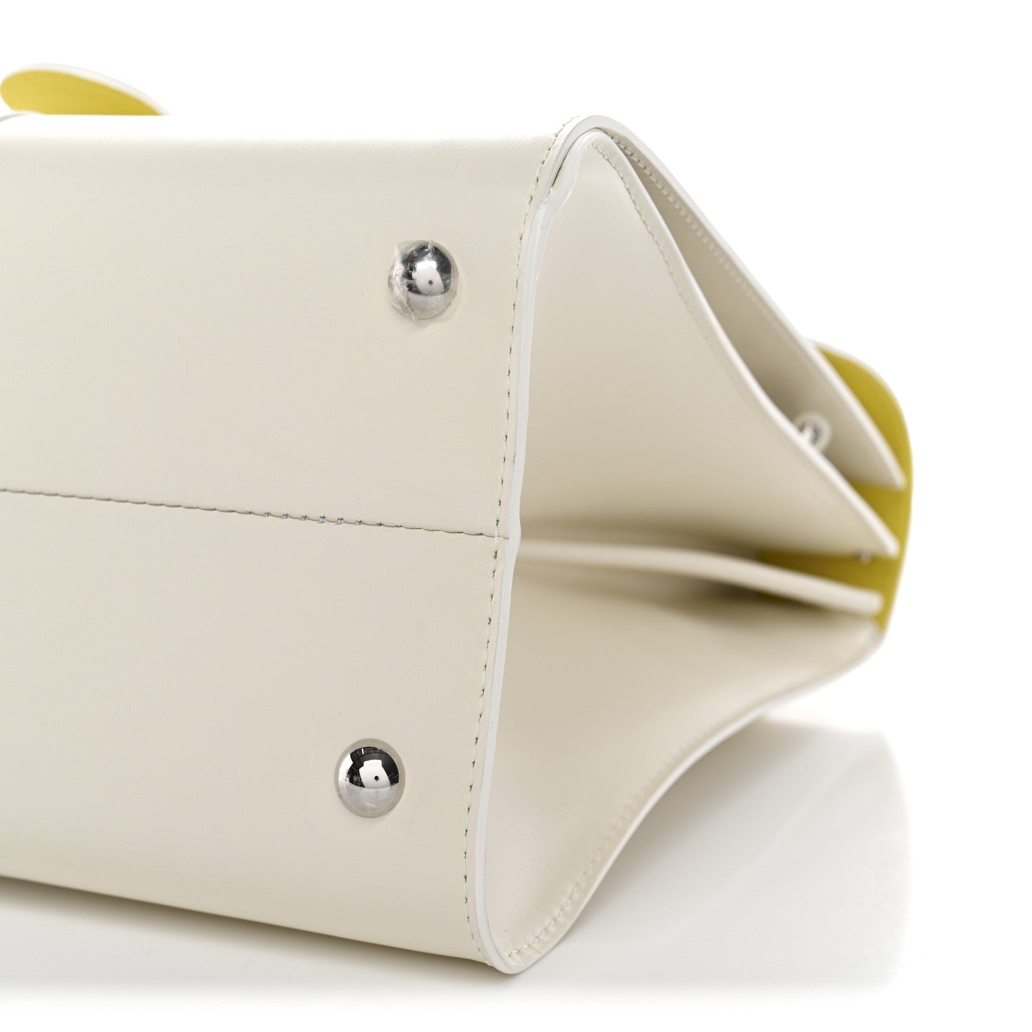 Delvaux Boxed Calfskin MM Magic Brillant Satchel Ivory 10 of 10