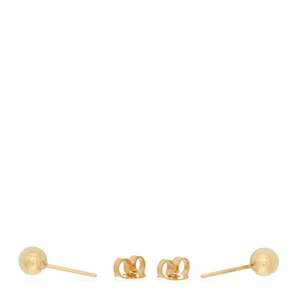 Tiffany 18K Yellow Gold 5.5mm HardWear Ball Earrings 3 of 4