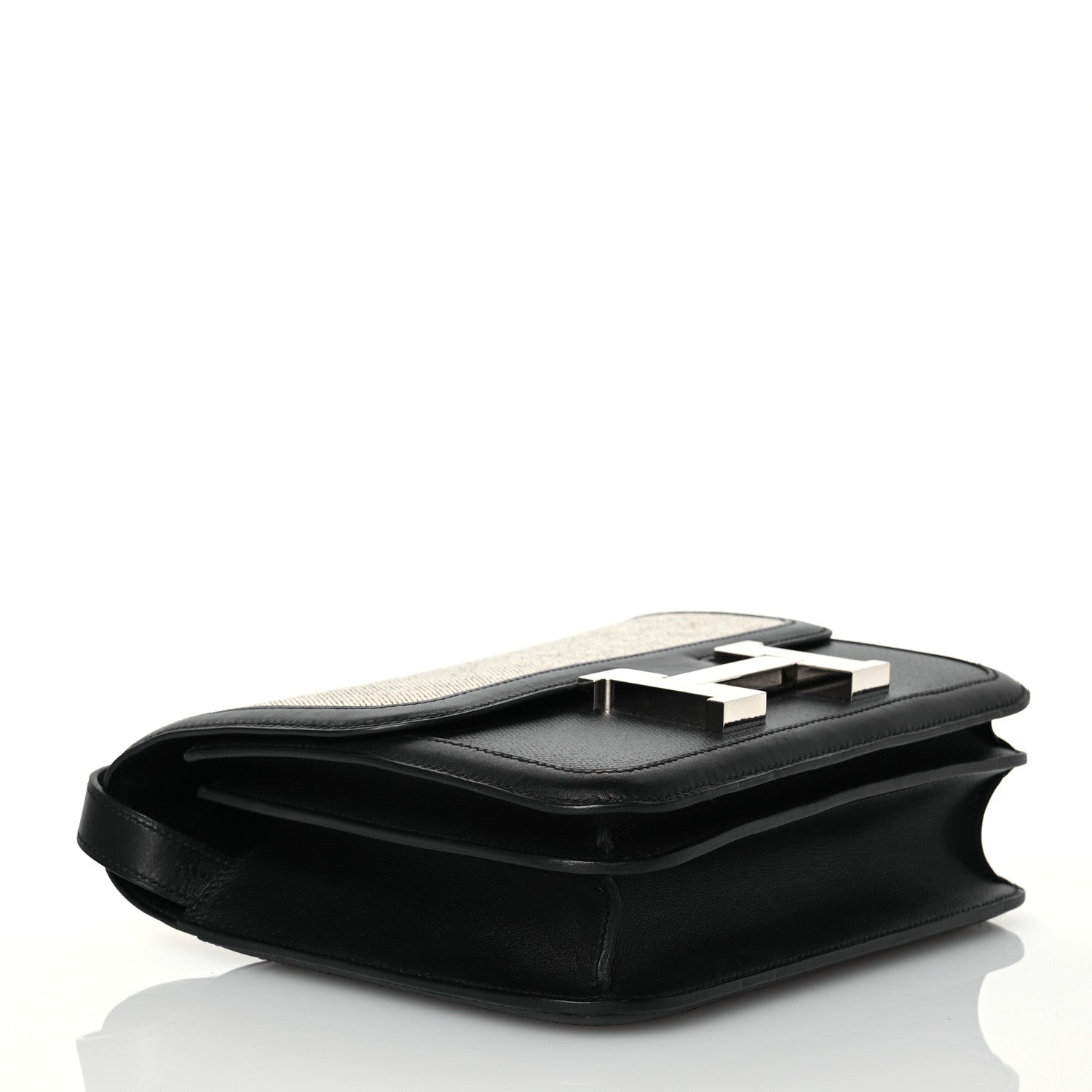 Hermes Swift Toile H Berline Constance 24 Black Ecru 4 of 13