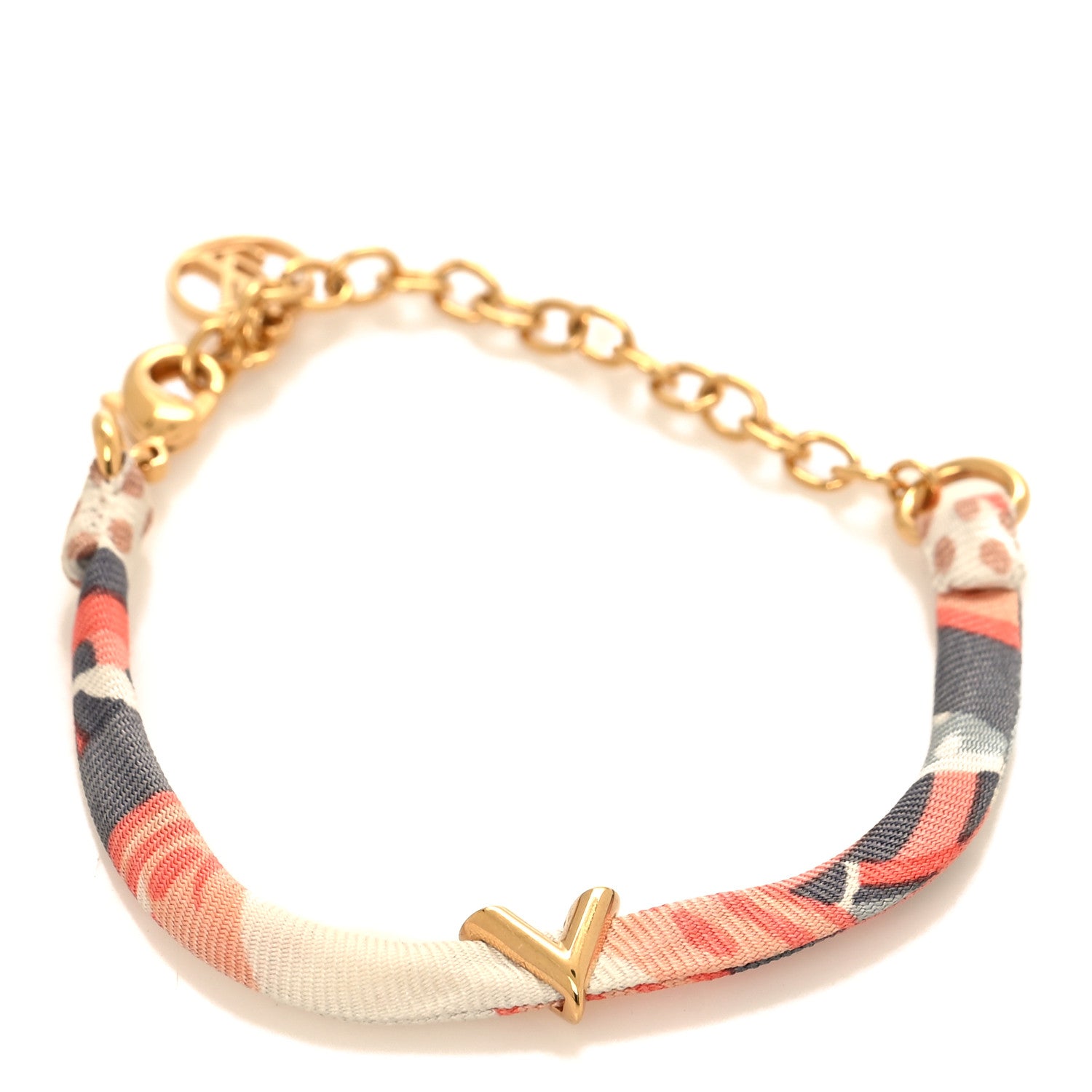 Louis Vuitton Silk Be Mindful V Bracelet Magenta 1 of 4