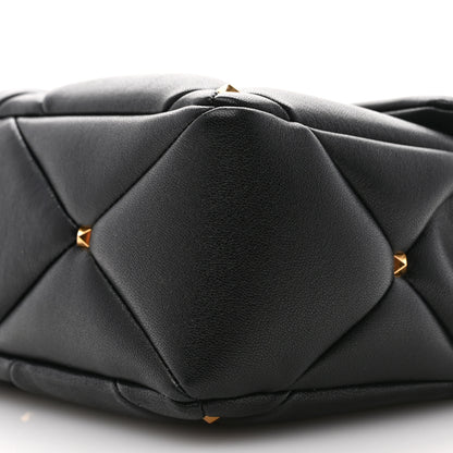 Valentino Garavani Nappa Medium Roman Stud Shoulder Bag Black 9 of 9