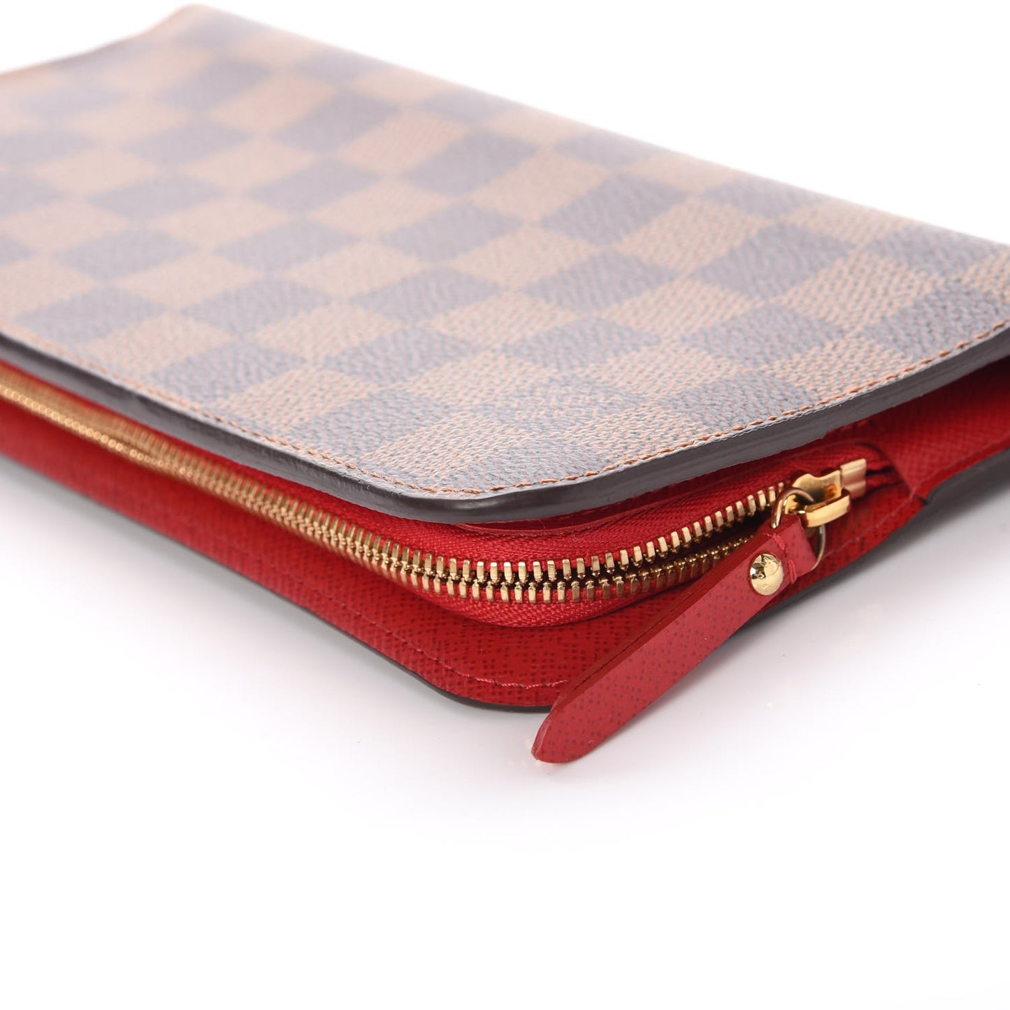 Damier Ebene Insolite Wallet Rouge