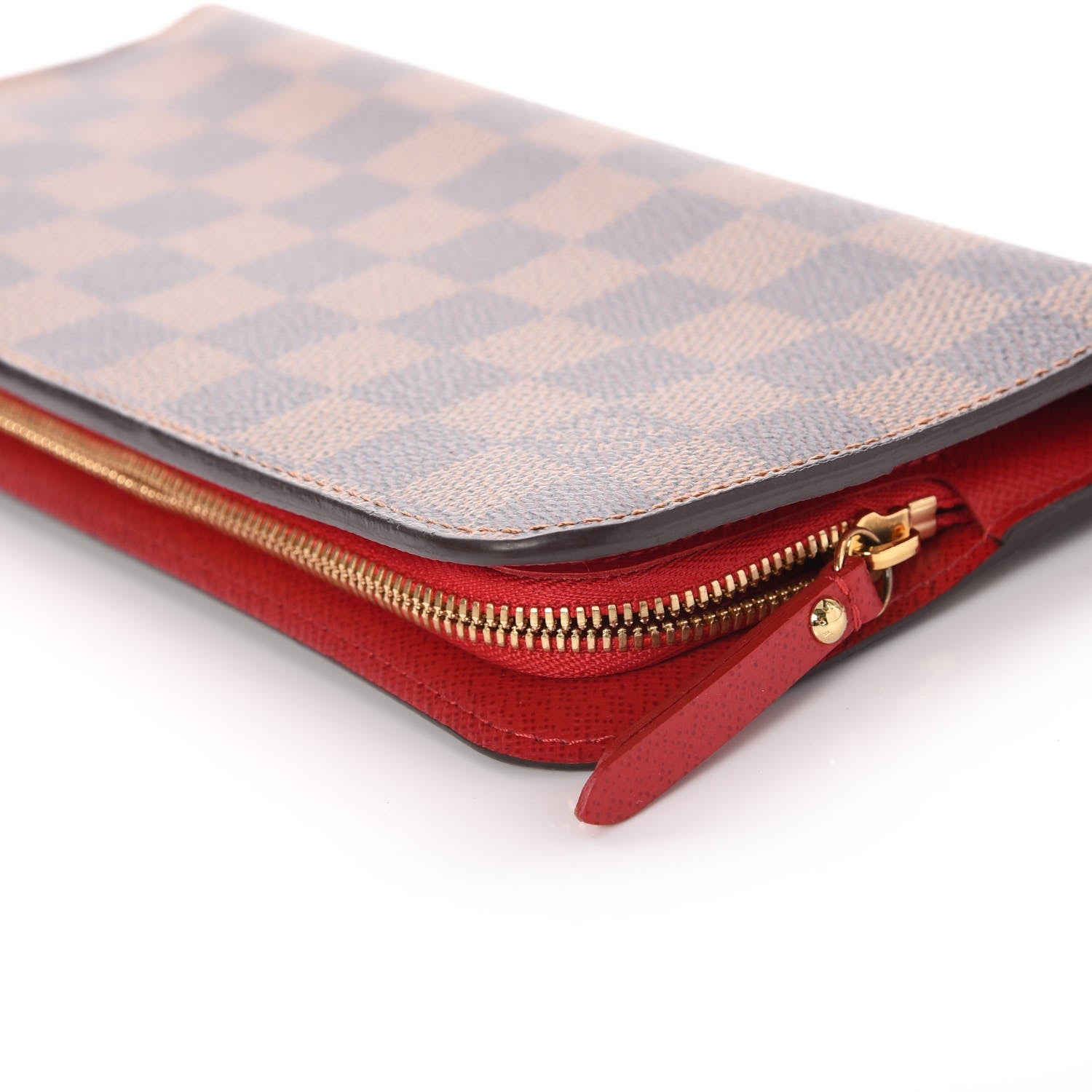 Louis Vuitton Damier Ebene Insolite Wallet Rouge 9 of 11