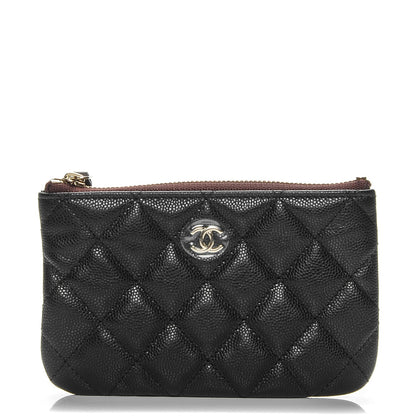 Chanel Caviar Quilted Small Cosmetic Case Black 1 of 7