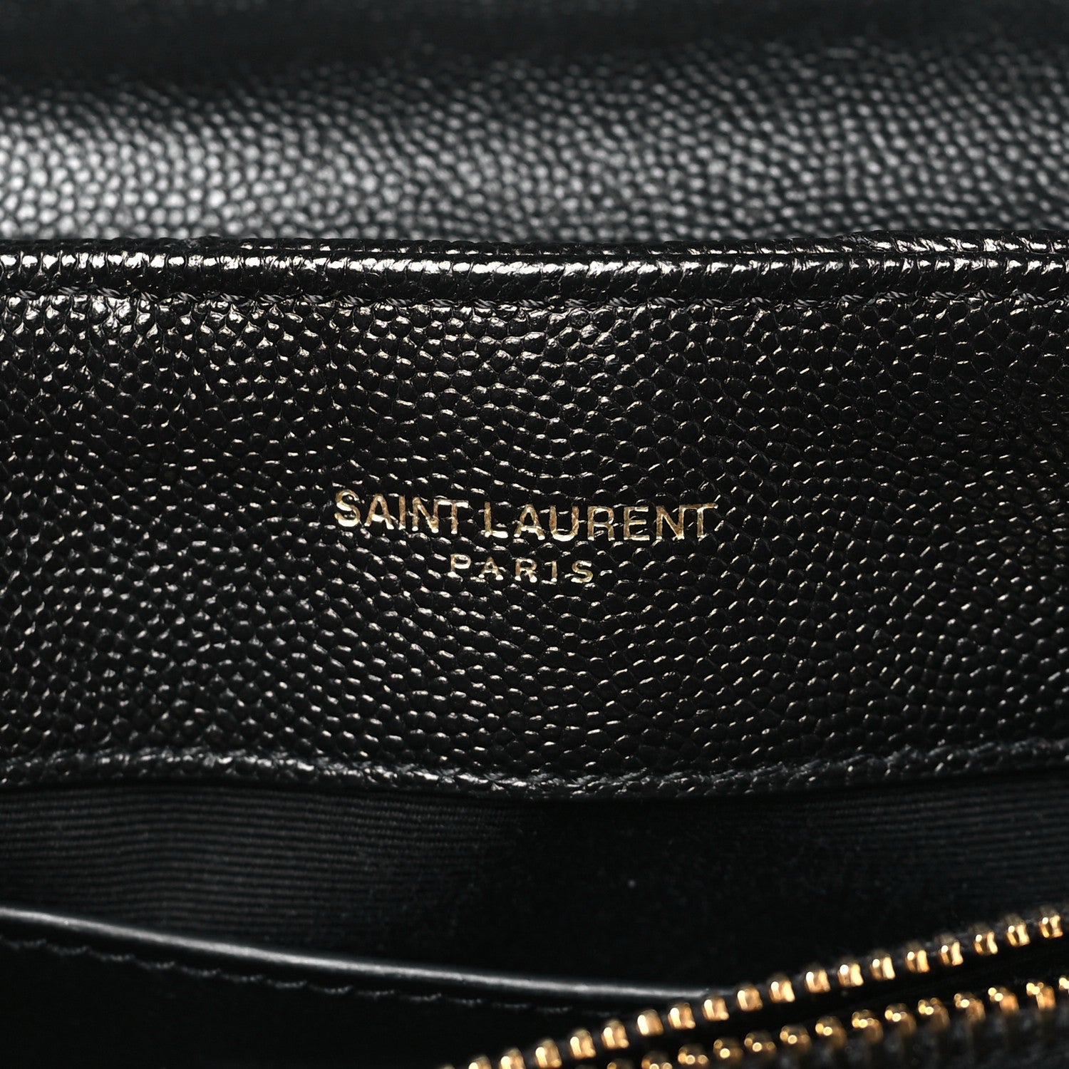 Saint Laurent Grain de Poudre Calfskin Y Quilted Monogram Small Loulou Chain Satchel Black 6 of 8