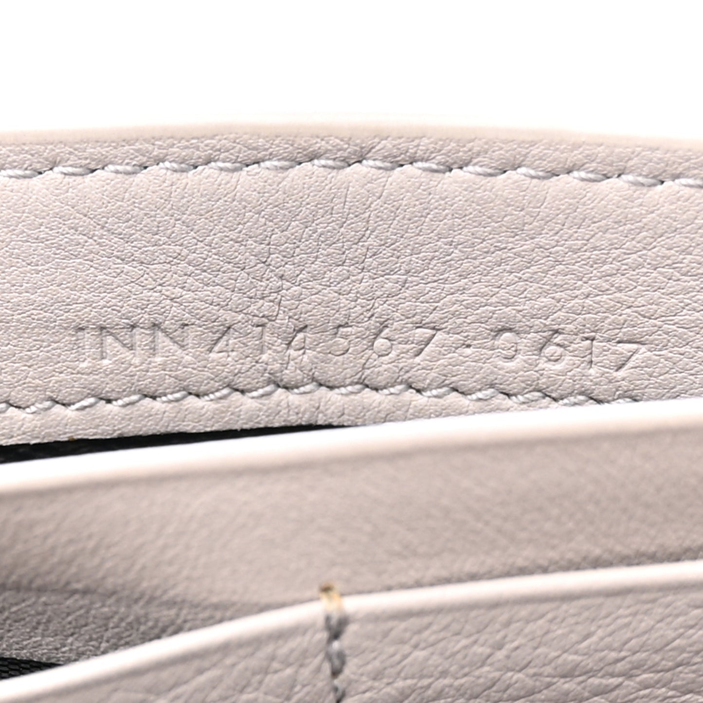 Calfskin Monogram Large Flap Wallet Grey