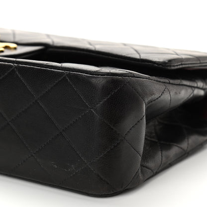 Chanel Lambskin Quilted Medium Double Flap Black 10 of 10