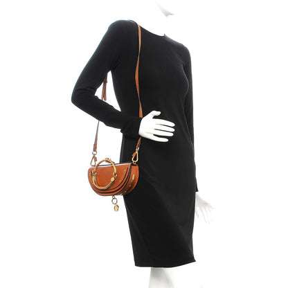 Chloe Calfskin Small Nile Bracelet Minaudiere Bag Caramel 2 of 8