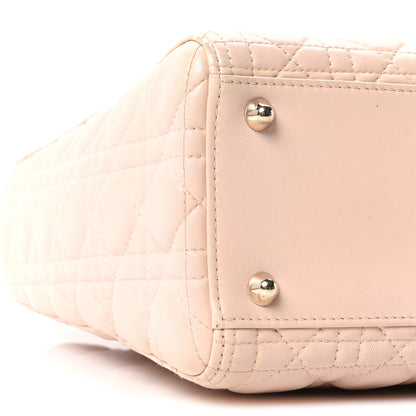 Christian Dior Lambskin Cannage Large Lady Dior Light Pink 9 of 10
