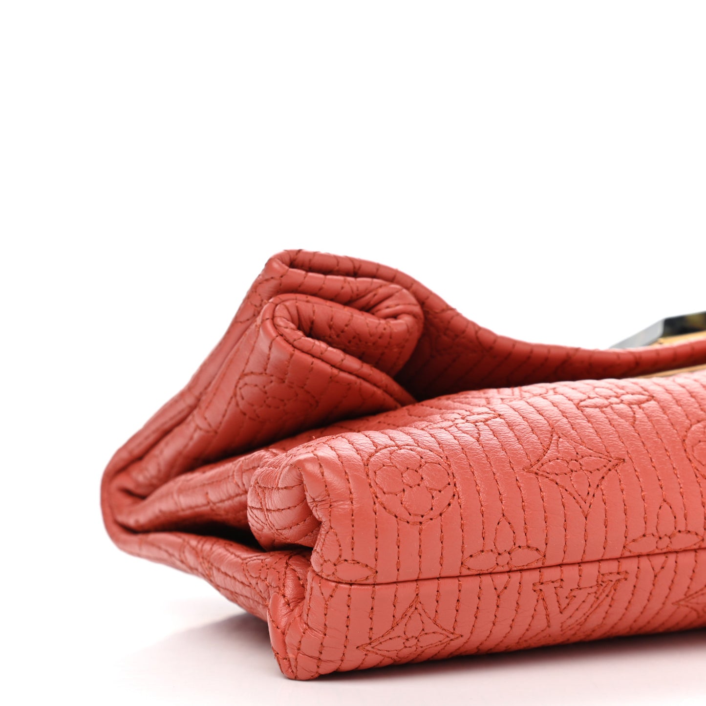 Calfskin Quilted Monogram Altair Clutch Rose