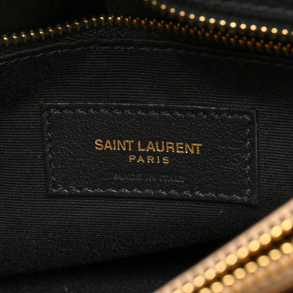 Saint Laurent Calfskin Y Quilted Monogram Medium Loulou Chain Satchel Natural Tan 6 of 10