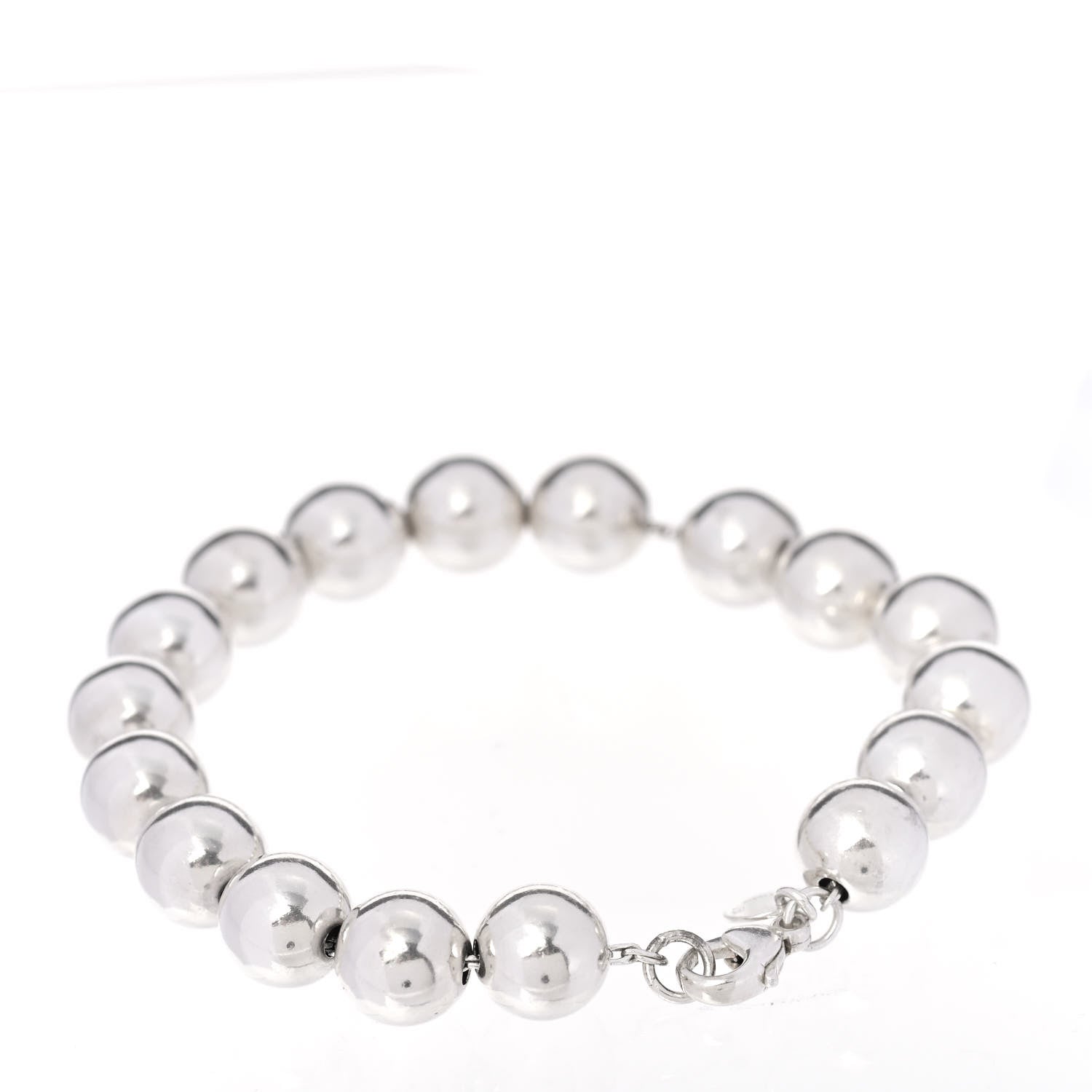 Tiffany Sterling Silver 10mm HardWear Ball Bracelet 3 of 5