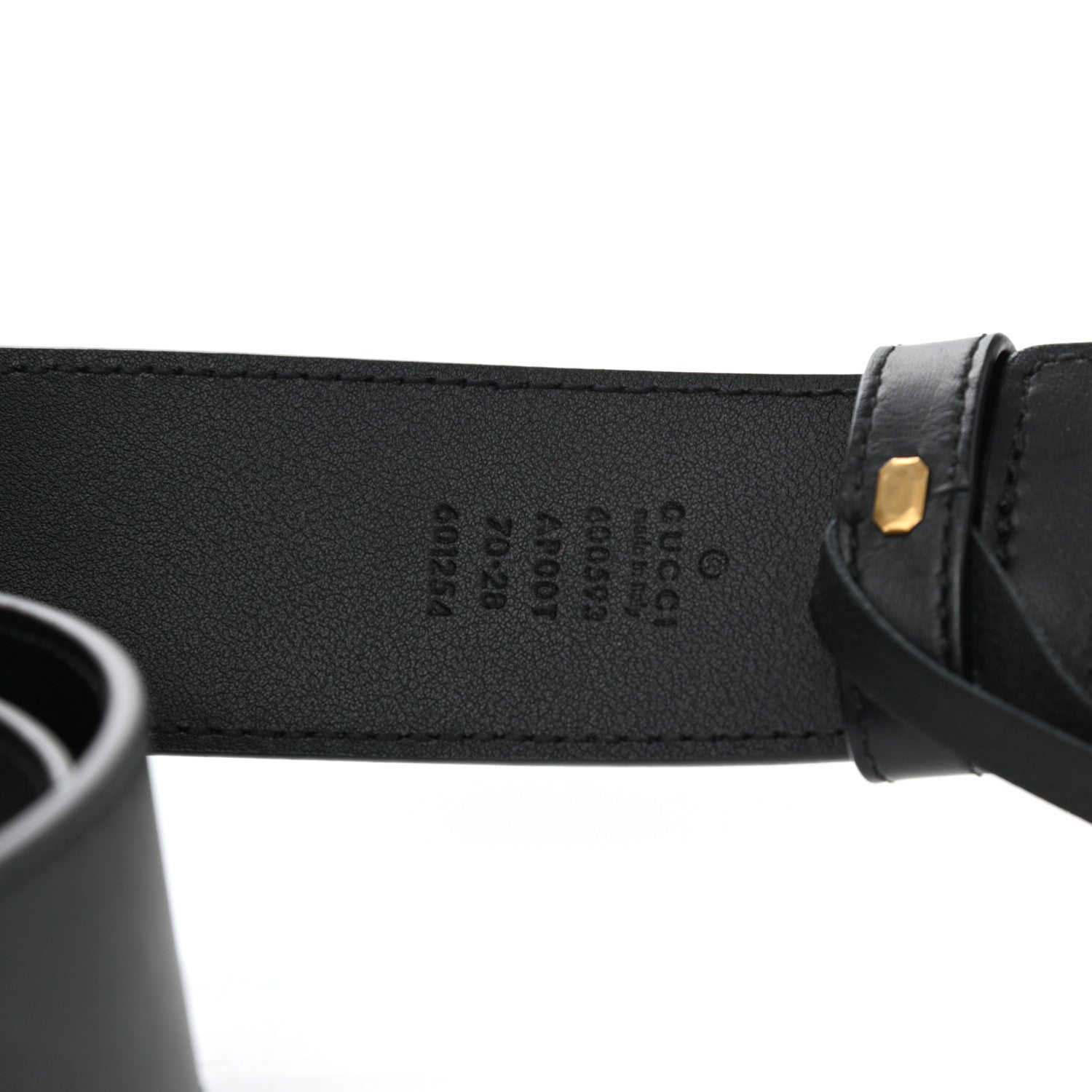 Gucci Calfskin Double G 40mm Belt 70 28 Black 5 of 5