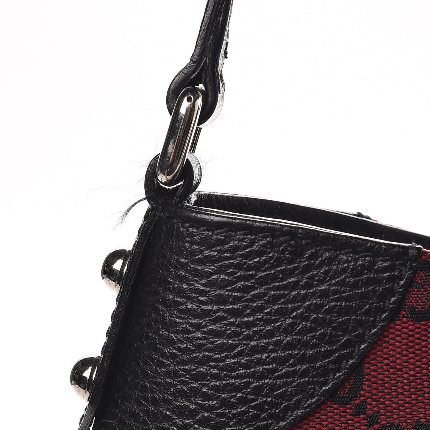 Denim Monogram Hobo Red