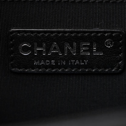 Chanel Lambskin Perforated Medium Boy Flap Black 6 of 10