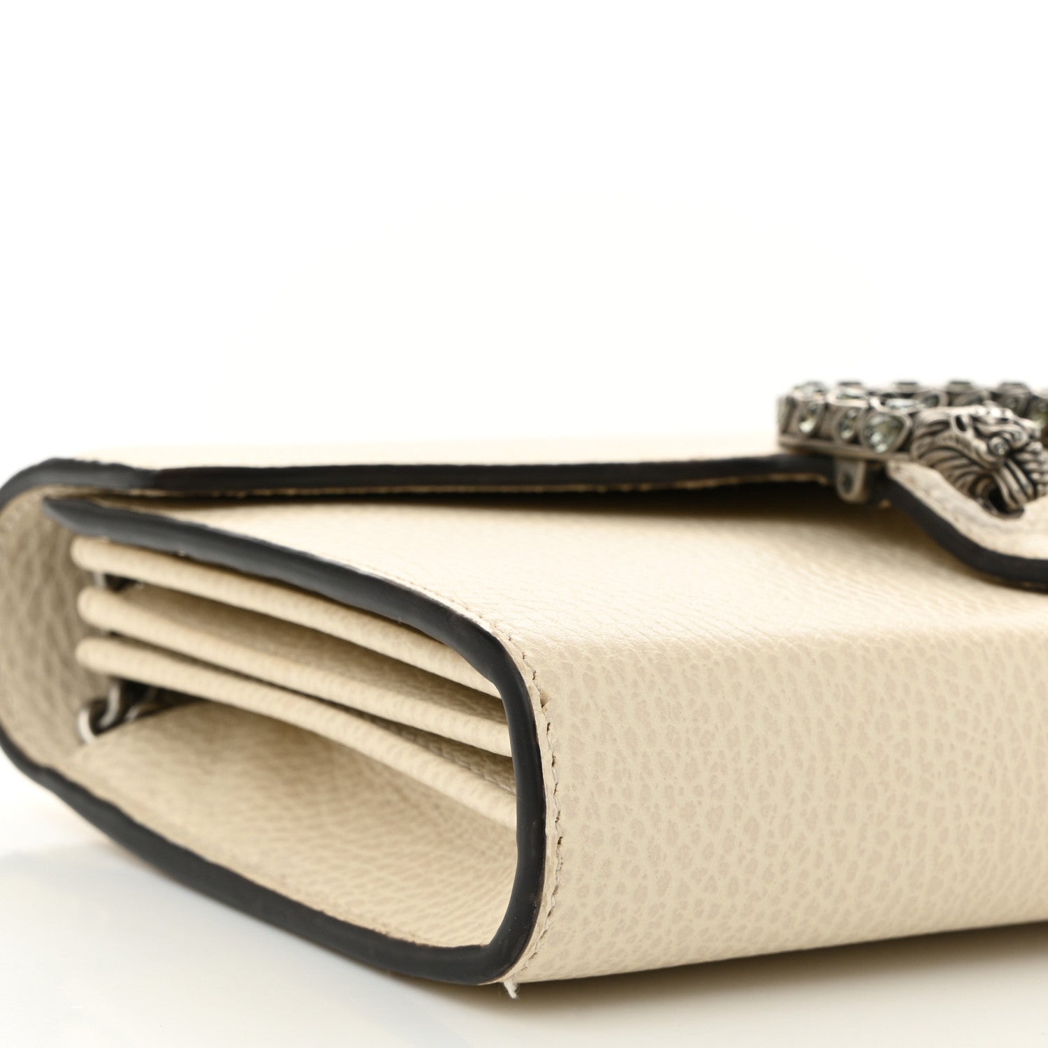Gucci Dollar Calfskin Mini Dionysus Chain Wallet Mystic White 10 of 11