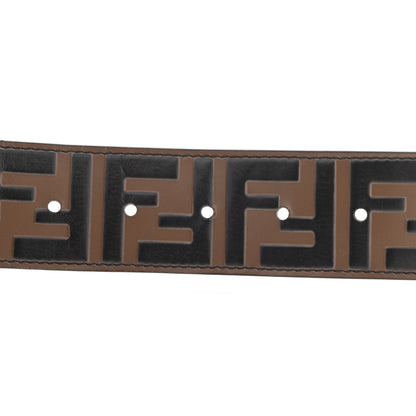 Fendi Vitello F is Fendi Bi-Color FF 1974 Embossed Belt 90 36 Maya Black 6 of 6