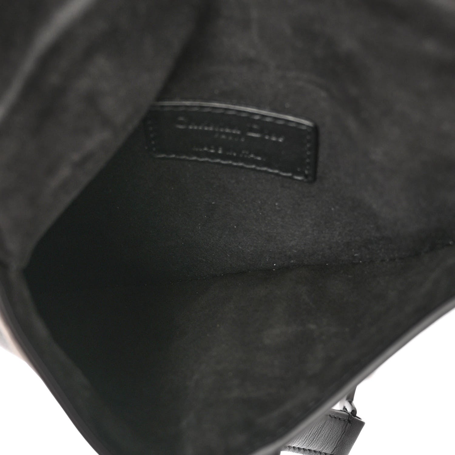 Christian Dior Ultra Matte Calfskin Saddle Belt Bag Black 5 of 10