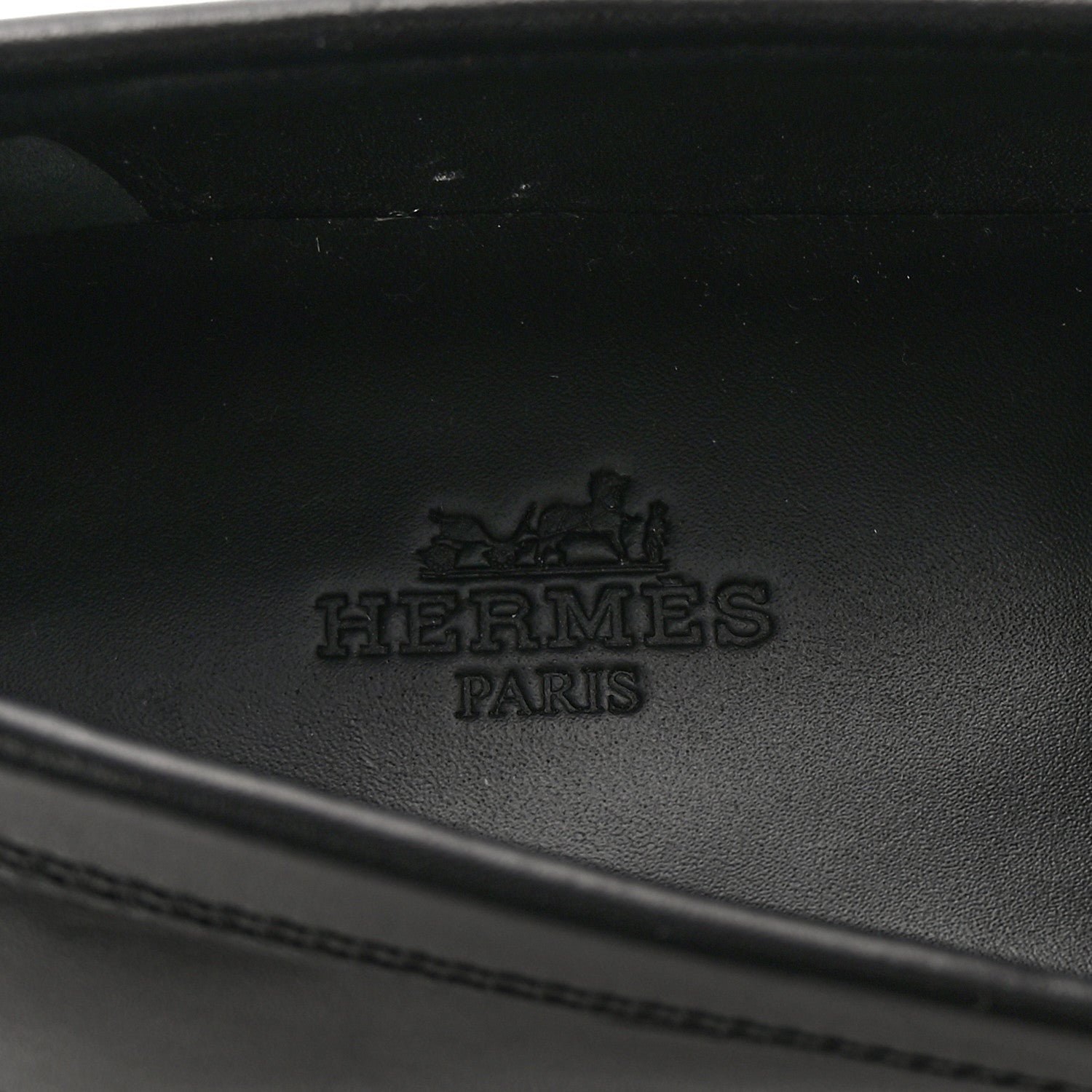Hermes Calfskin Womens Hot Loafer 36.5 Black 8 of 9