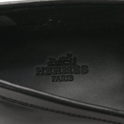 Hermes Calfskin Womens Hot Loafer 36.5 Black 8 of 9