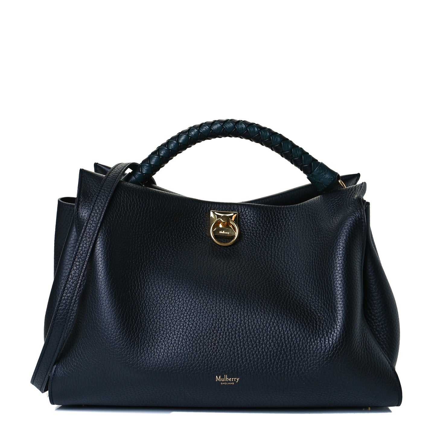 Heavy Grain Iris Tote Midnight Black