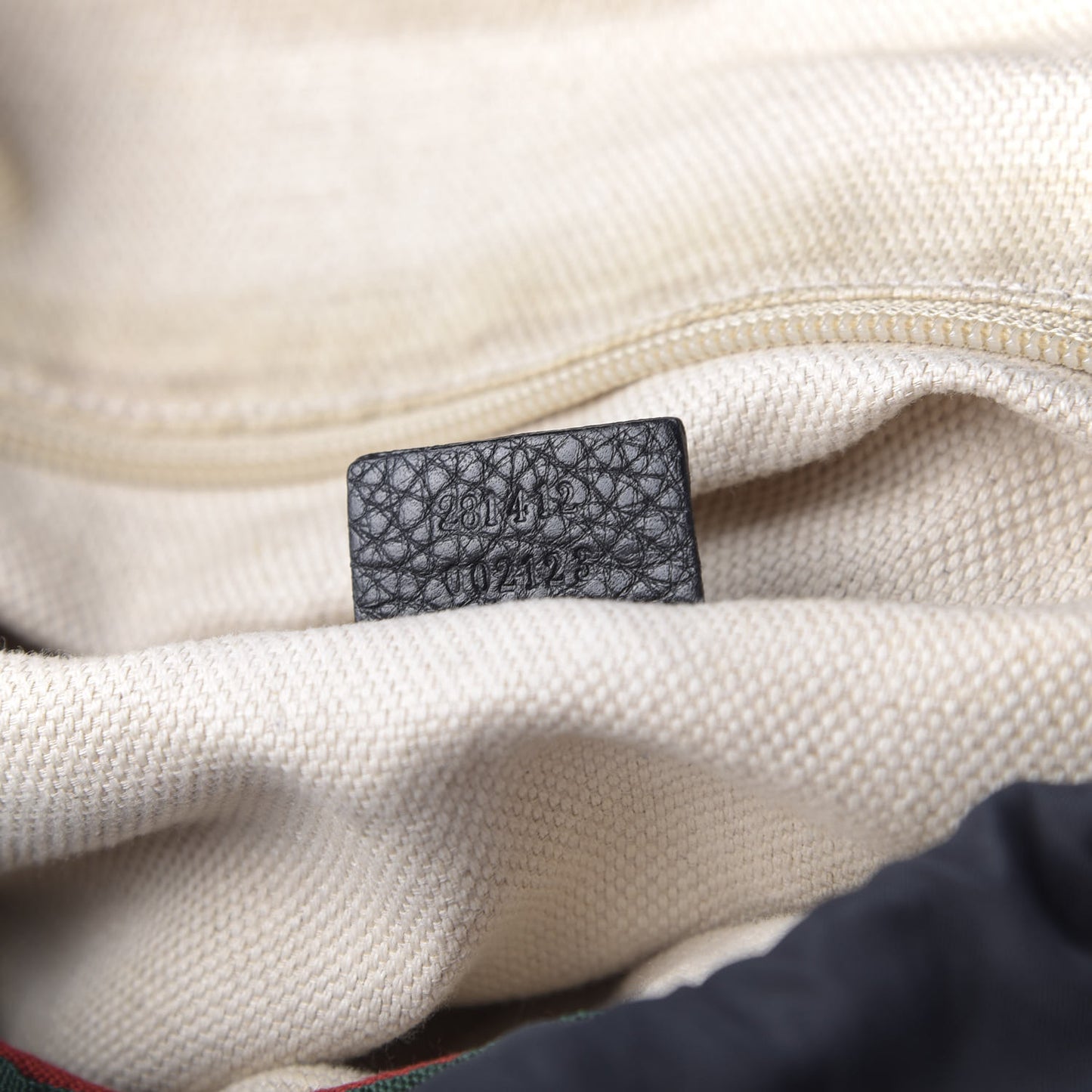 Calfskin Signature Web Backpack Black