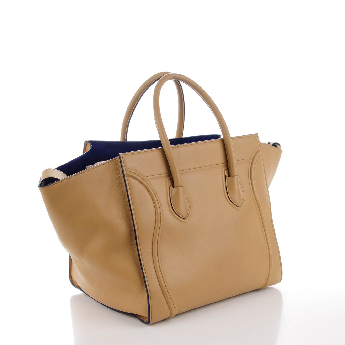 Smooth Calfskin Medium Phantom Luggage Sand