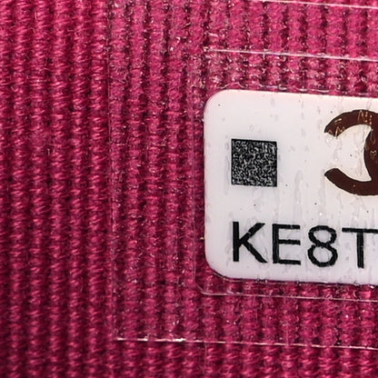 Chanel Caviar Quilted Flap Card Holder Wallet Fuchsia 8 of 12