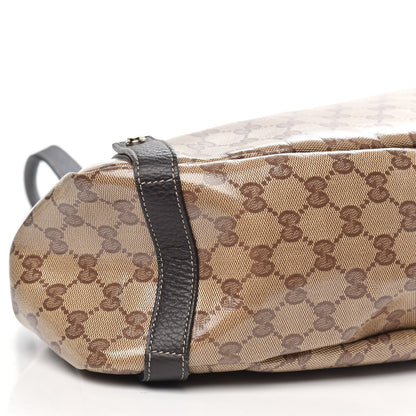 Gucci Crystal Monogram Medium Abbey Shoulder Bag Dark Brown 8 of 9