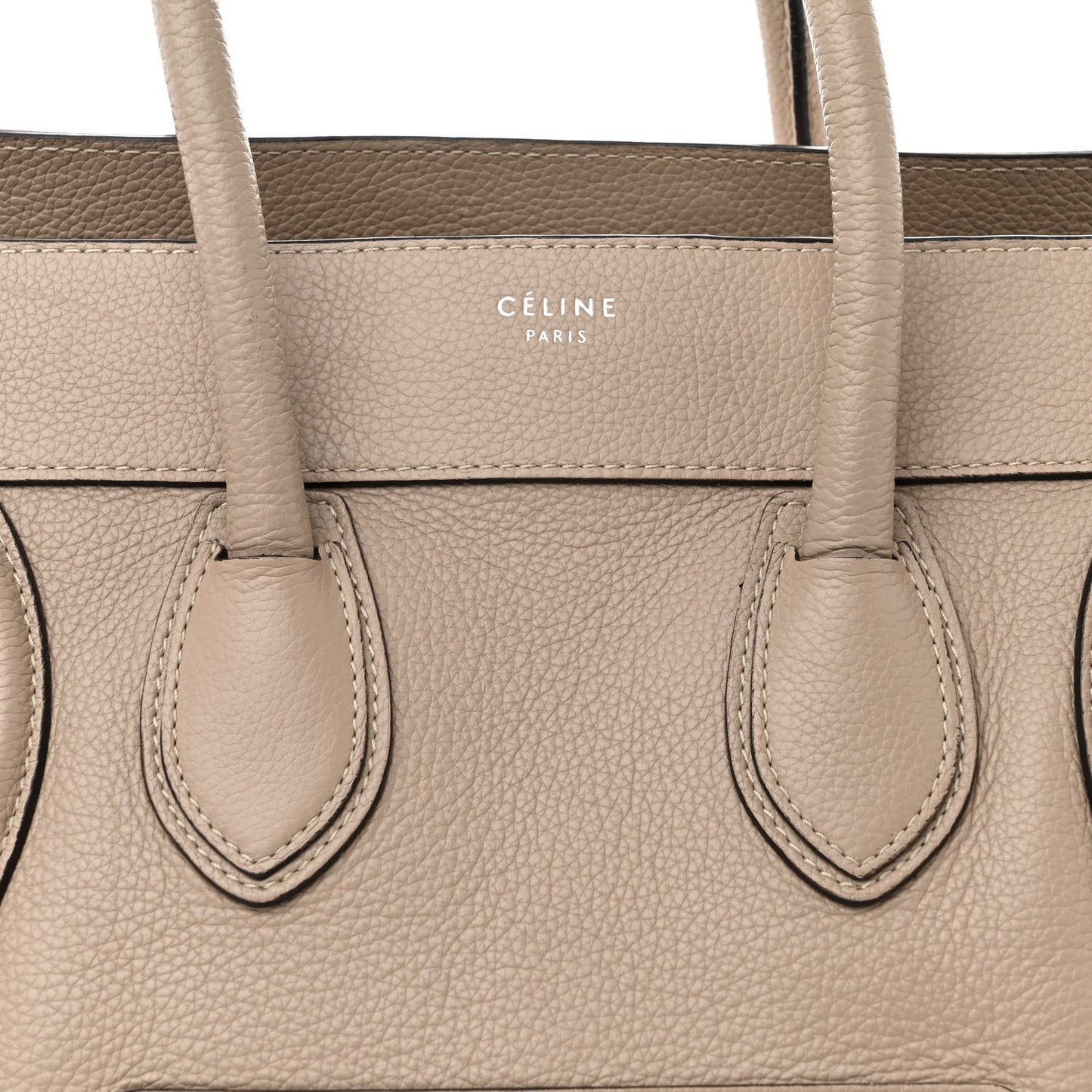 Drummed Calfskin Mini Luggage Dune