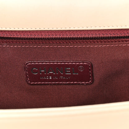 Chanel Lambskin Chevron New Medium Boy Flap Beige 6 of 15
