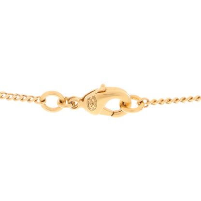 Chanel Metal CC Necklace Matte Gold 3 of 3