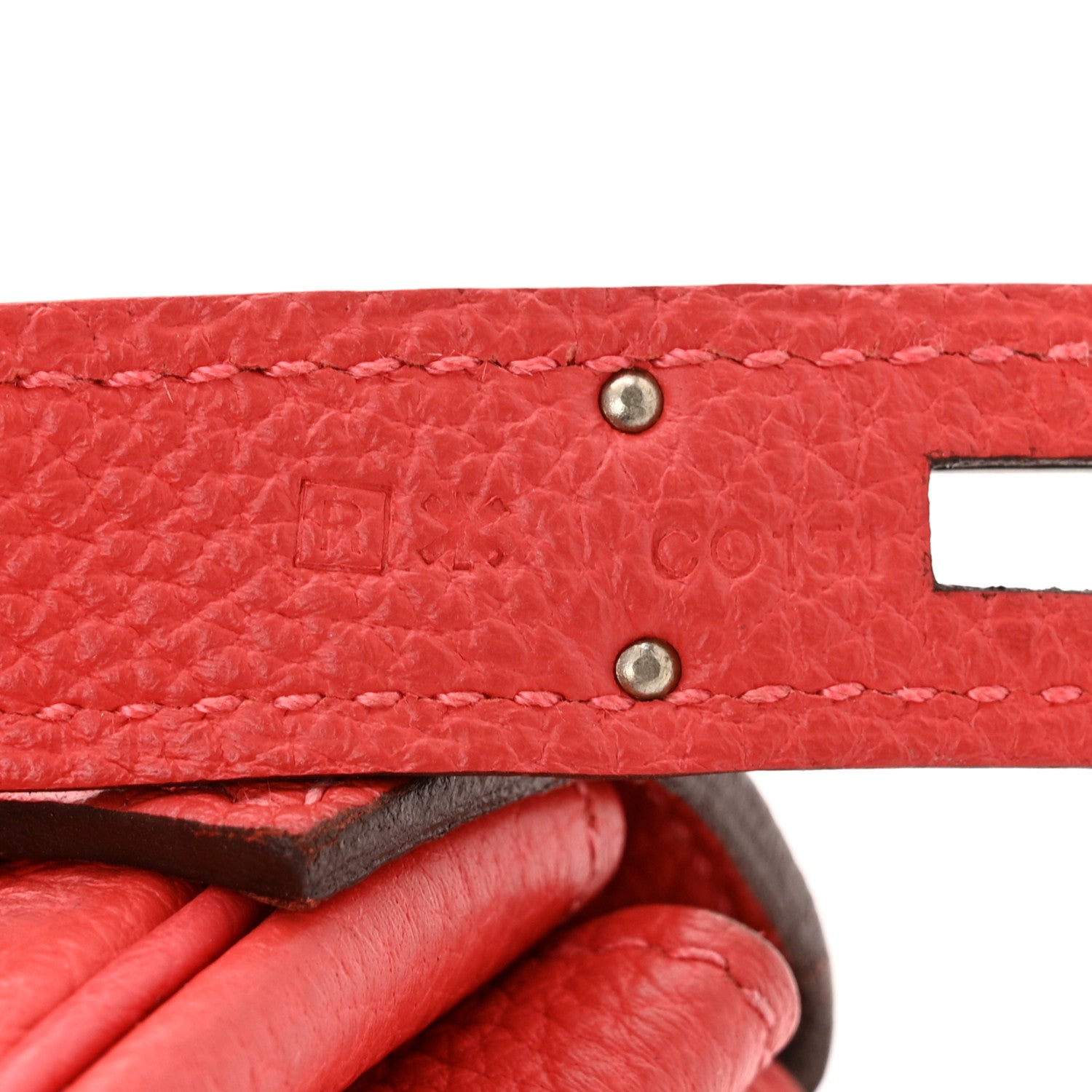 Hermes Togo Kelly Retourne 35  Rouge Pivoine 7 of 11