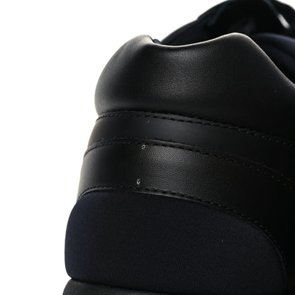 Chanel Fabric Calfskin Suede Mens CC Sneakers 45 Black 10 of 11