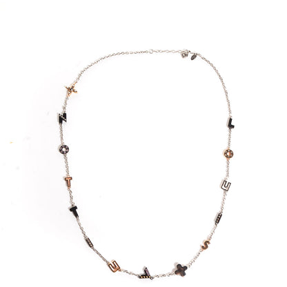 Louis Vuitton Love Letters Timeless Long Necklace SIlver 1 of 4