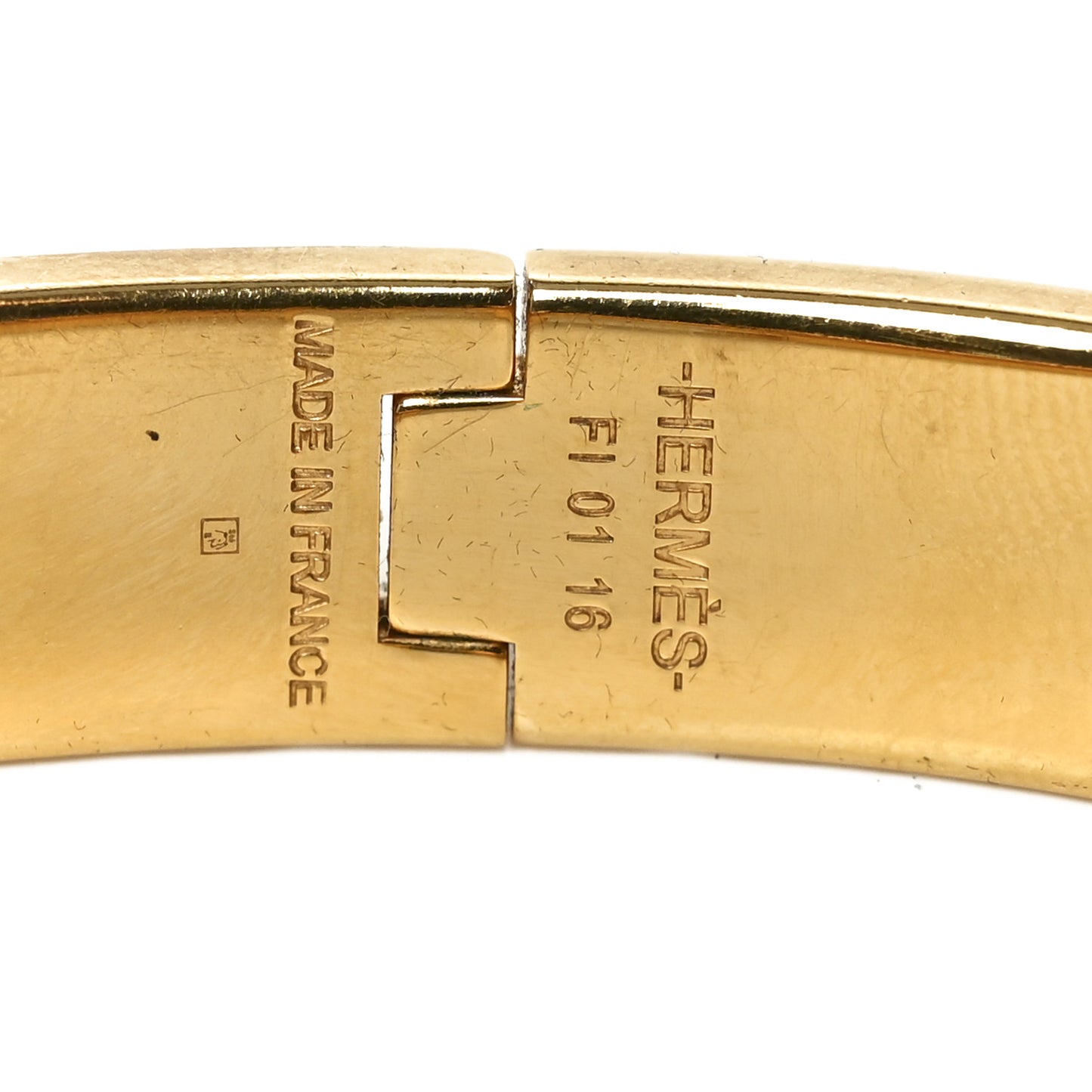 Enamel Narrow Clic Clac H Bracelet PM Black