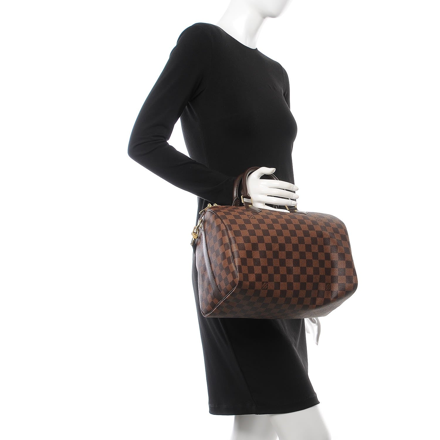 Louis Vuitton Damier Ebene Speedy Bandouliere 30 3 of 9