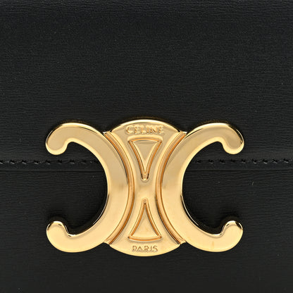 Celine Shiny Calfskin Mini Triomphe Black 7 of 9