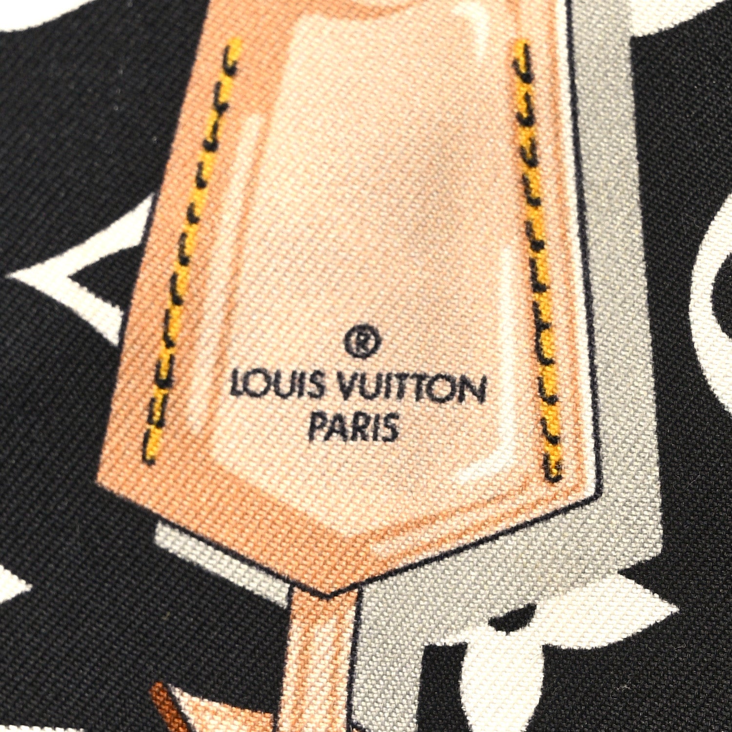 Louis Vuitton Silk Monogram Confidential Bandeau Black 5 of 5